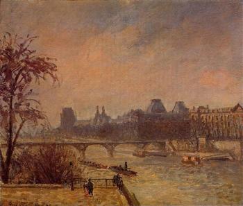 Camille Pissarro : The Seine and the Louvre, Paris